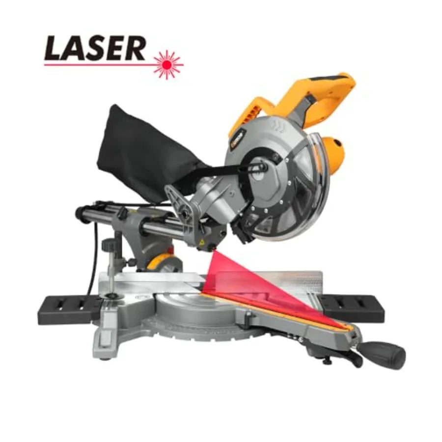 SHXI 12.5A Sliding Compound Miter Saw With Laser For Wood And Metal