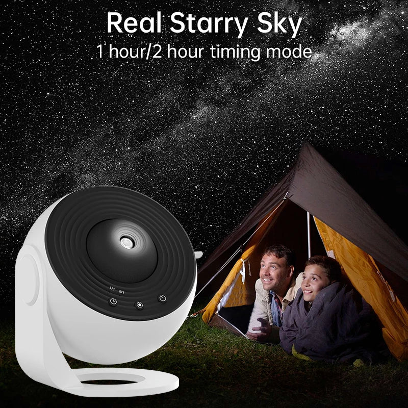 AUSYLE Night Light Galaxy Projector Starry Sky 360 Degree Lamp