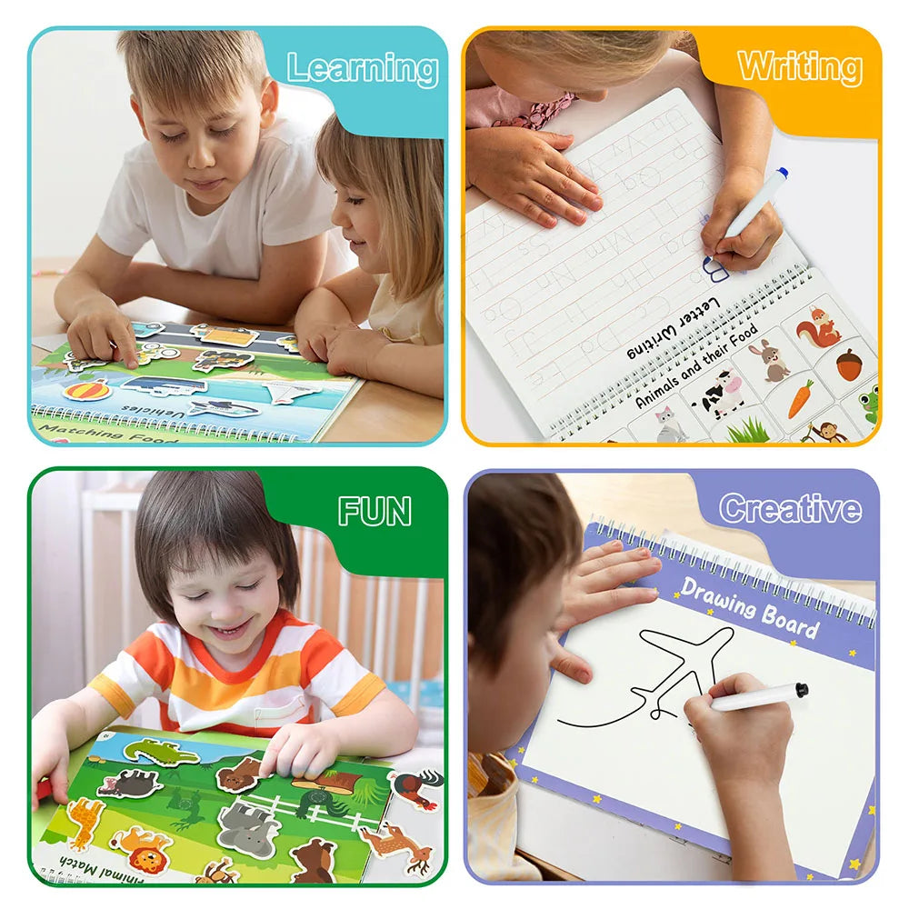 Busy Book for Toddlers Educational Activities Autism Sensory Toys Ages 3 and Up