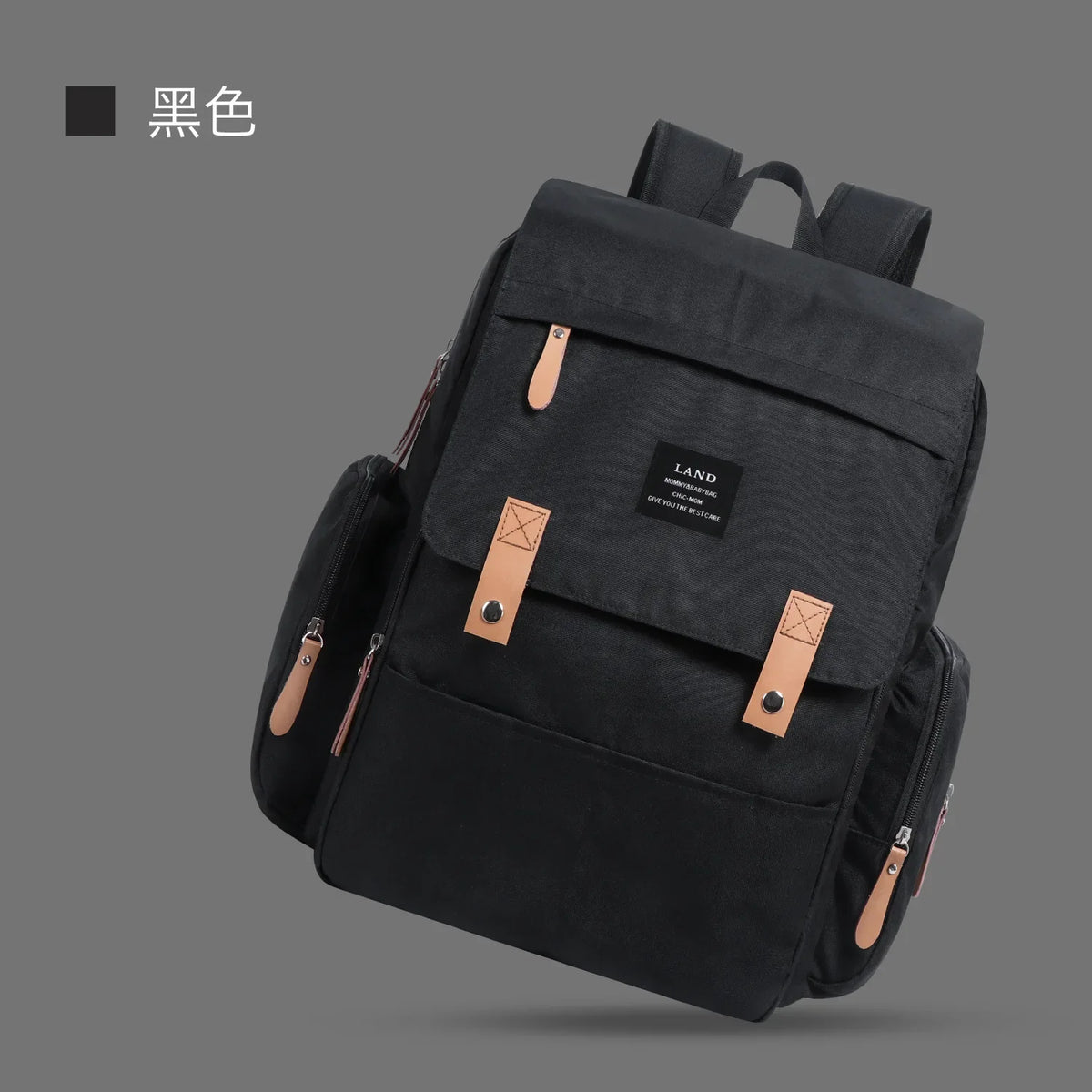 Multifunctional Baby Diaper Bag Backpack With Insulated Bottle Holder