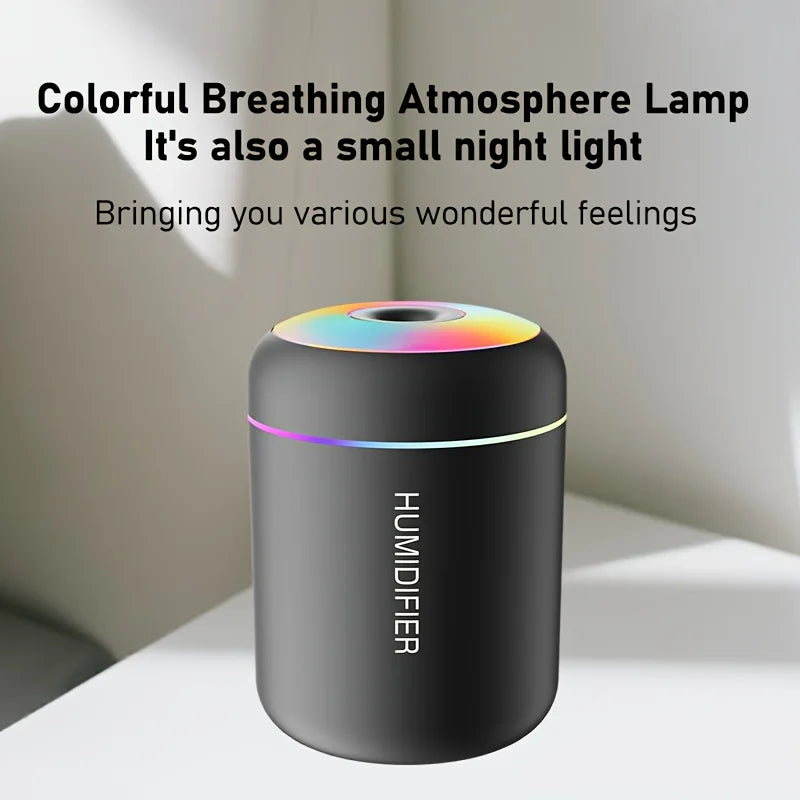 Mini USB Car Humidifier Aroma Diffuser Cute Desktop Mood Light
