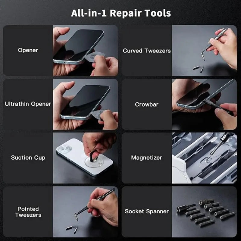 JAKEMY 180In1 Magnetic Cordless Precision Screwdriver Set