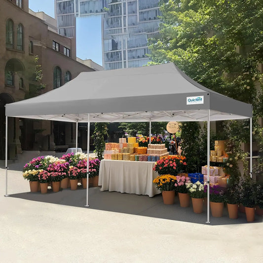 Heavy Duty Pop Up Canopy Tent Commercial Grade Instant Shelter