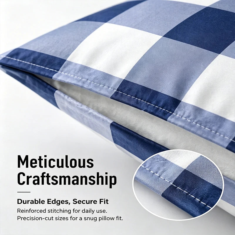 easYum Pillow Protector Cover Sets Printed Pillowcases 4 Pack