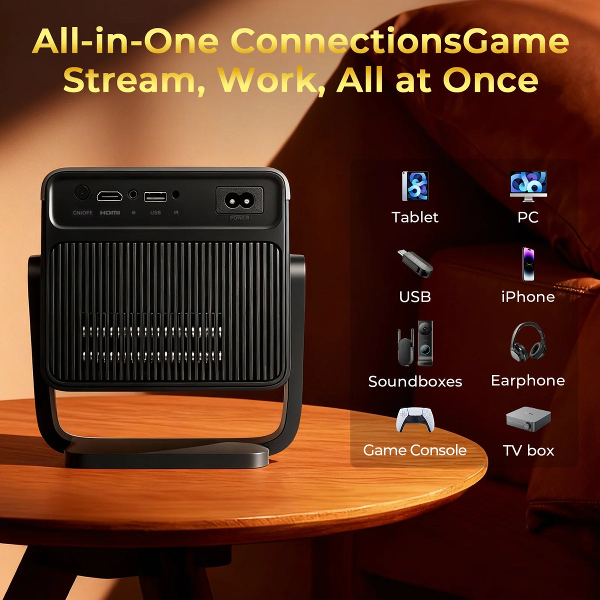 LynCast AI Smart Projector Featuring Android 14 And Auto Focus