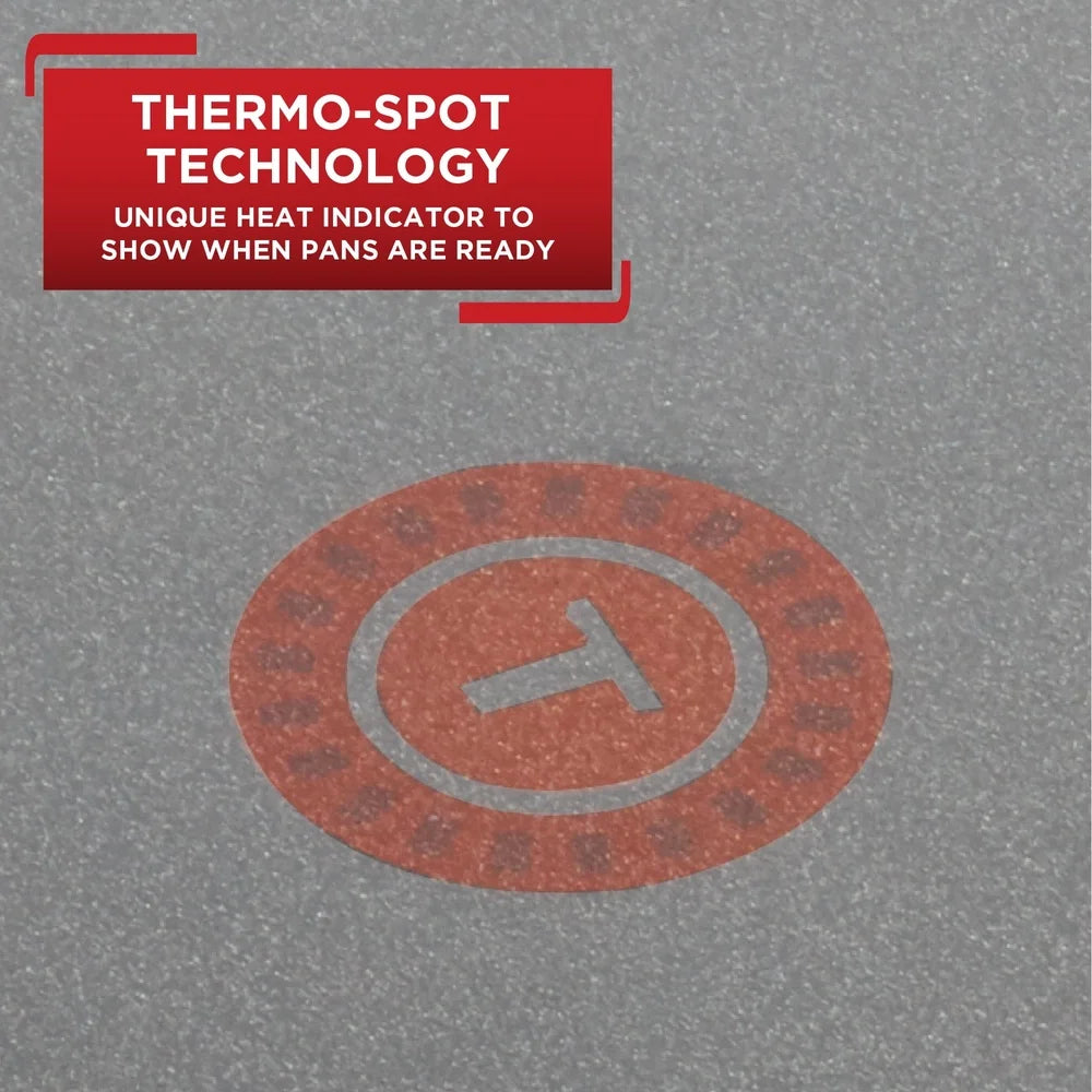 Easy Care Nonstick Griddle Thermo Spot Technology Even Dishwasher Safe