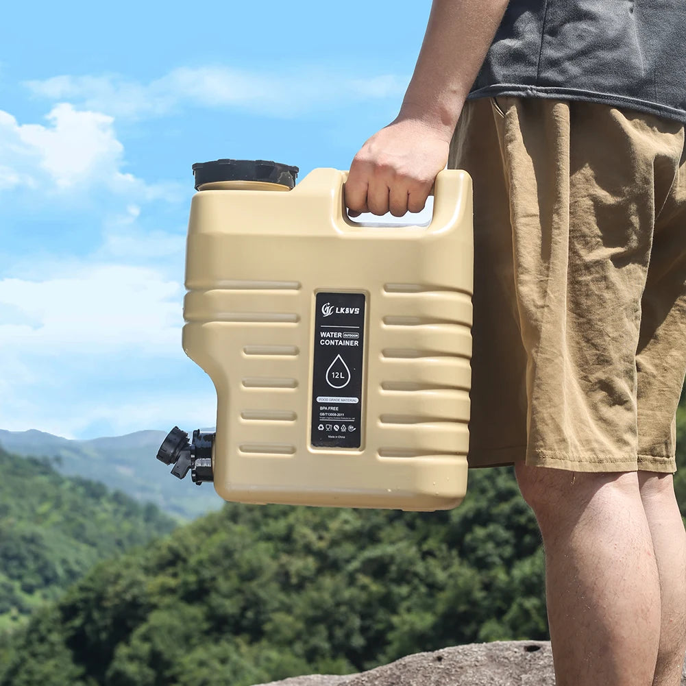 Leakproof Drinking Water Container with Spigot for Camping and Hiking
