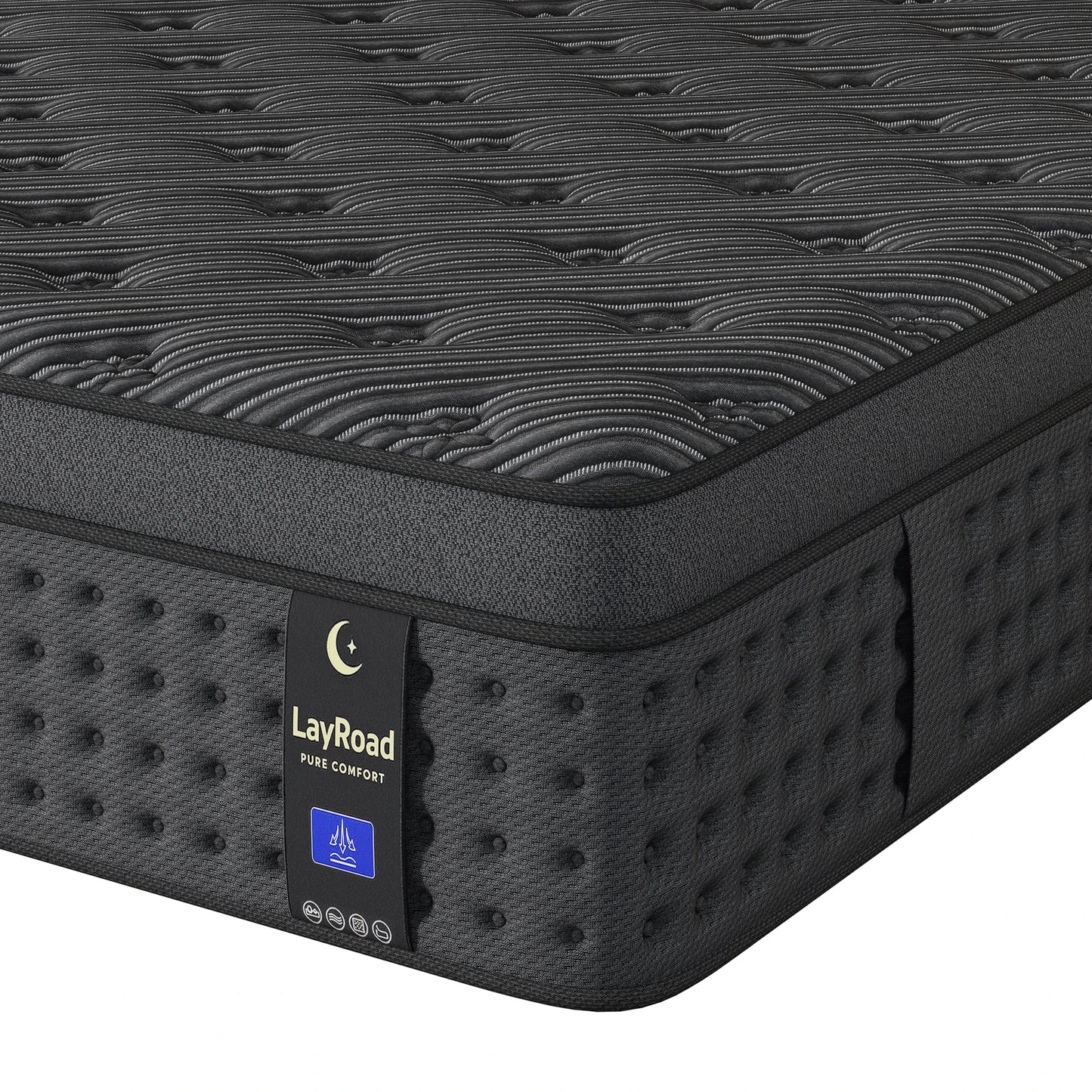 Layroad Hybrid Memory Foam Mattress In A Box With Springs