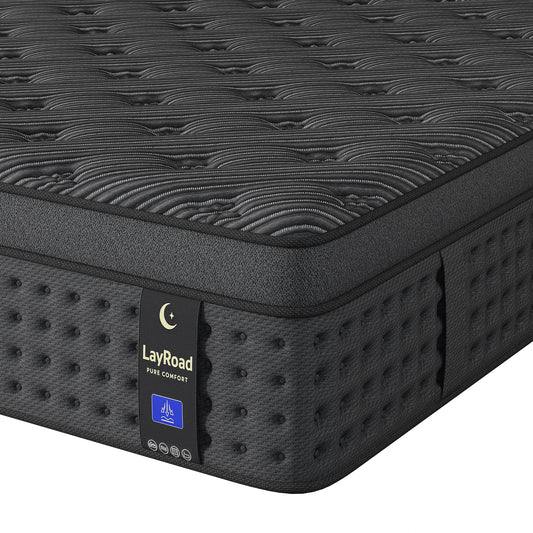 Layroad Hybrid Memory Foam Mattress In A Box With Springs