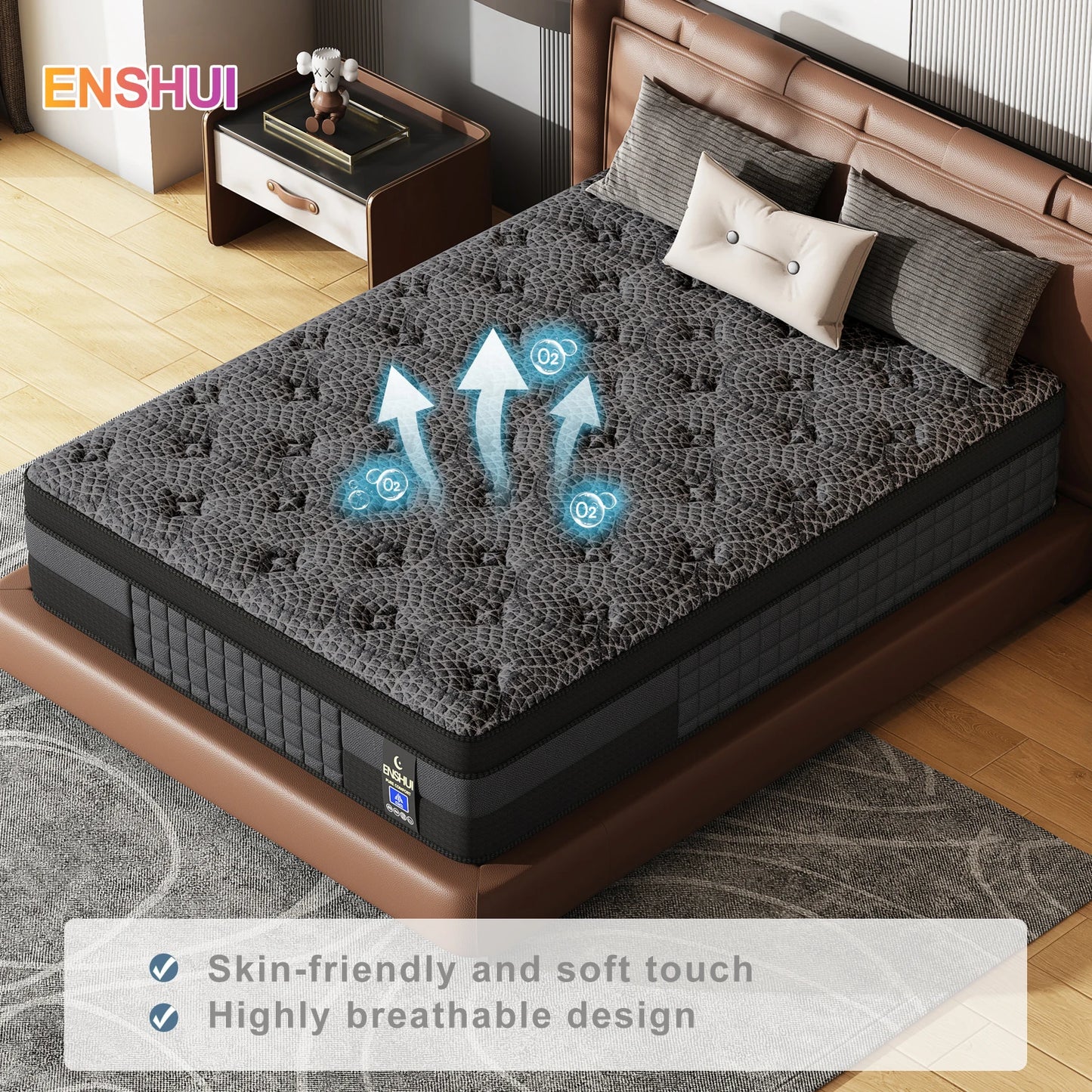 Hybrid Gel Memory Foam Mattress With Pocket Springs