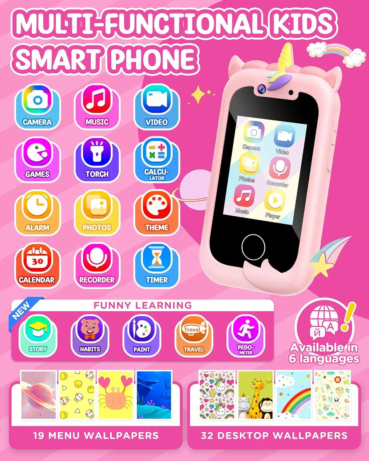 Kids Smart Phone Real Working Smartphone Ages 3 To 10
