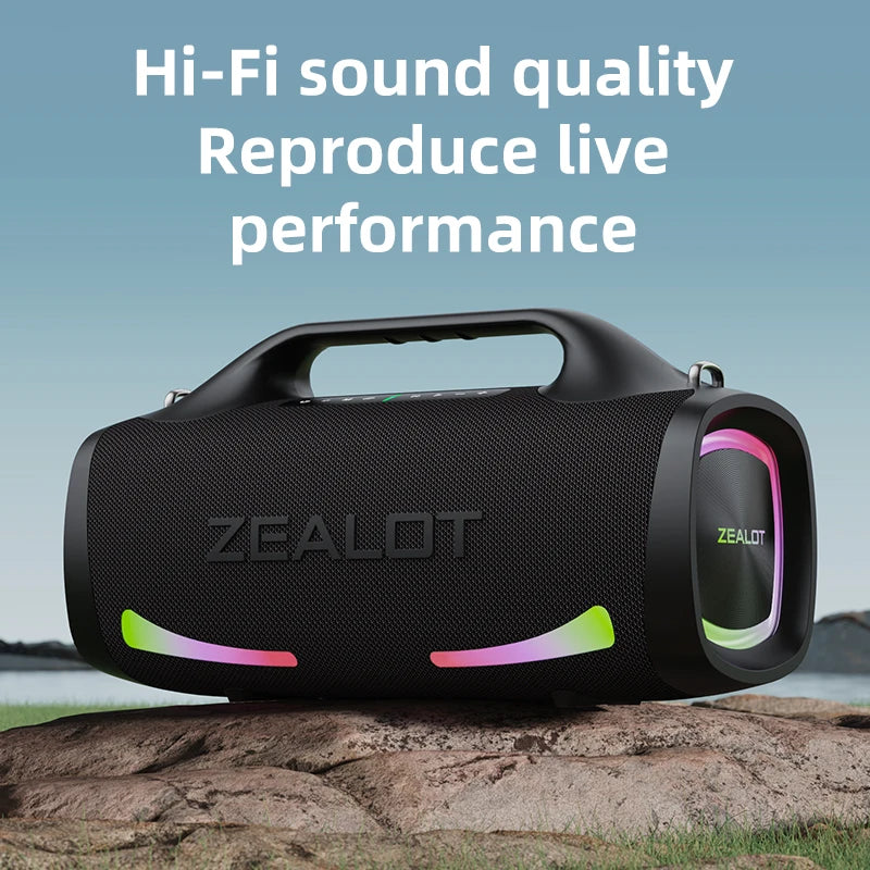 Zealot 100W Bluetooth Speaker With Stereo Sound And Power Bank