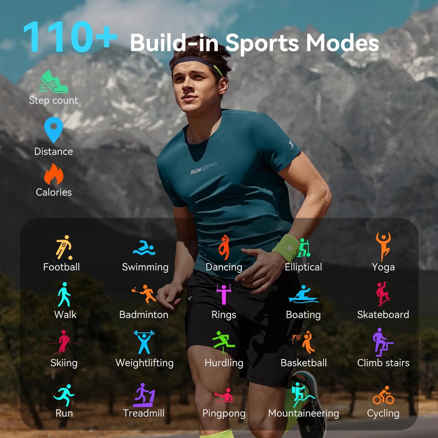 Nerunsa Smartwatch Men AMOLED GPS Always On Display 5ATM Waterproof