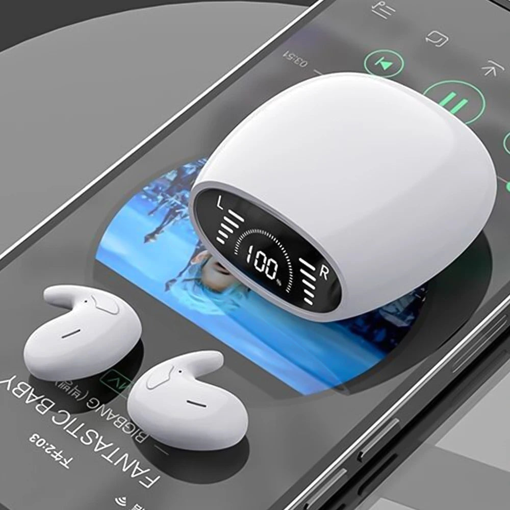 Shuke Sleep Headphones Wireless Bluetooth Invisible Earbuds ANC Waterproof