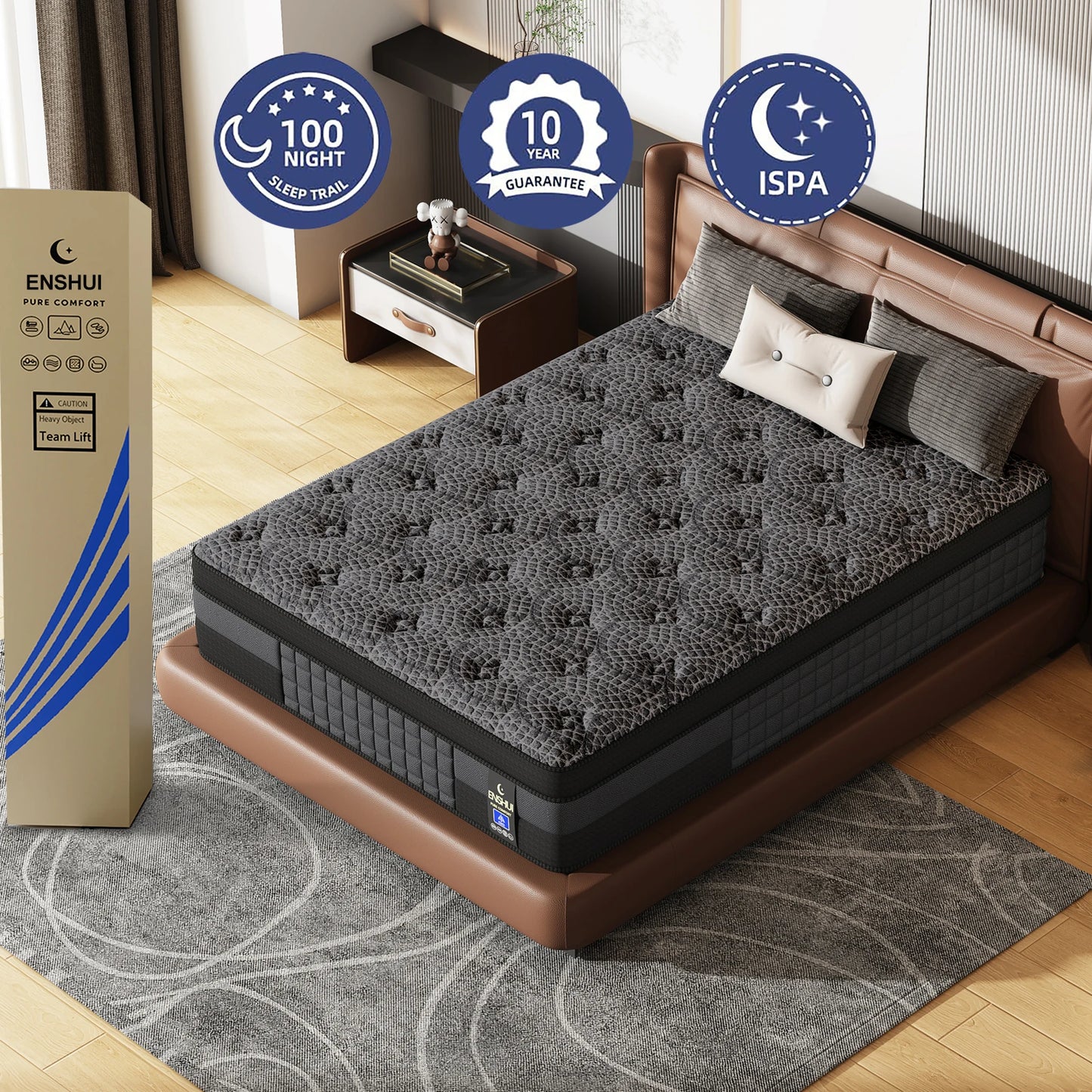 Hybrid Gel Memory Foam Mattress With Pocket Springs