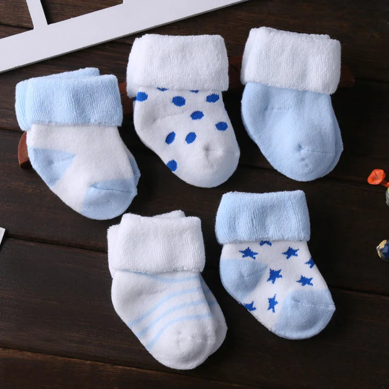 Kiddiezoom Unisex Non Skid Baby Socks 0 To 12 Months