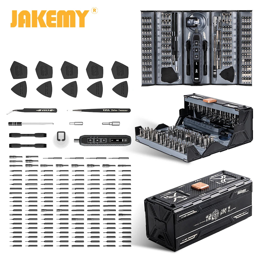 JAKEMY 180In1 Magnetic Cordless Precision Screwdriver Set