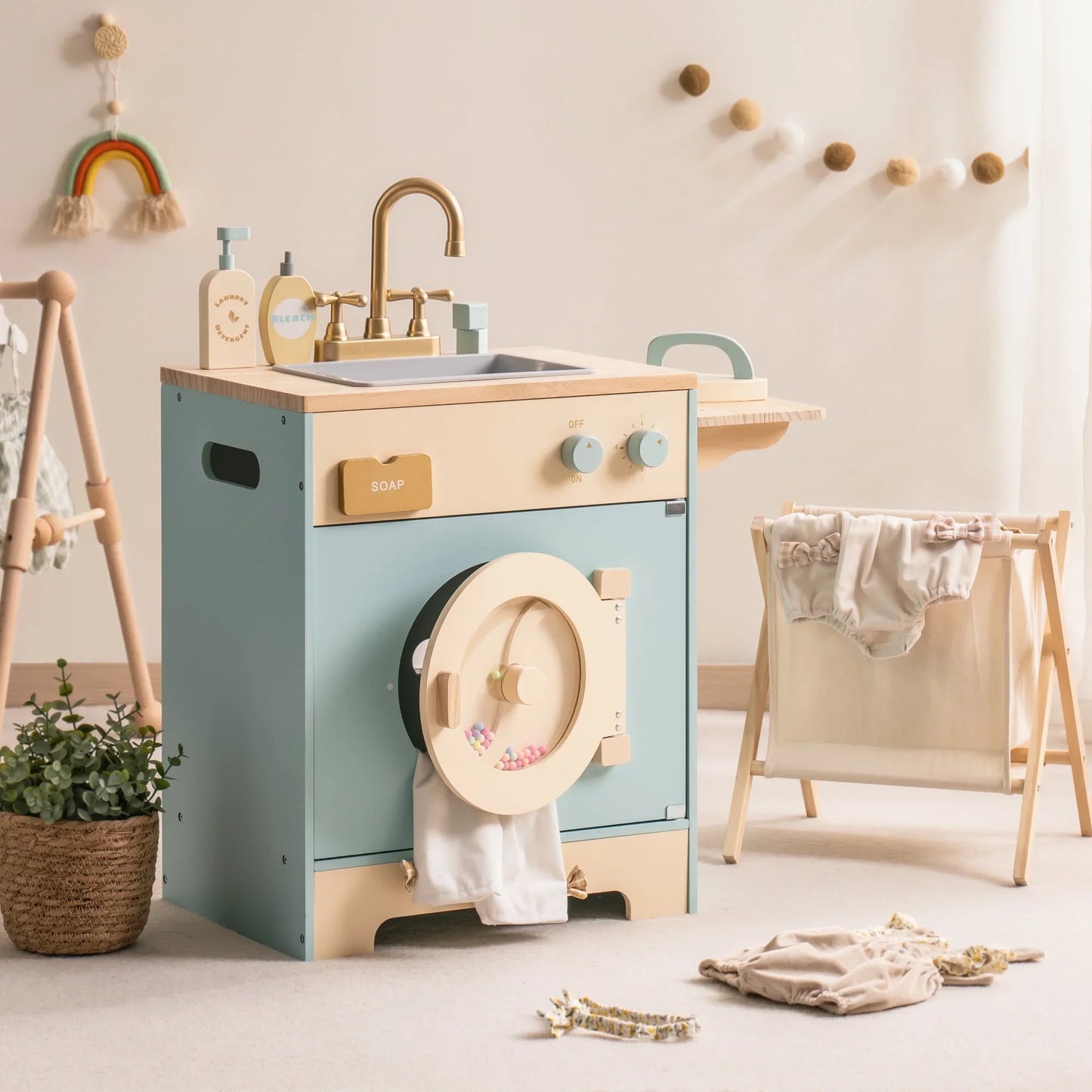 Rolife Robotime Robud Kitchen Washer Playset For Kids Ages 3+