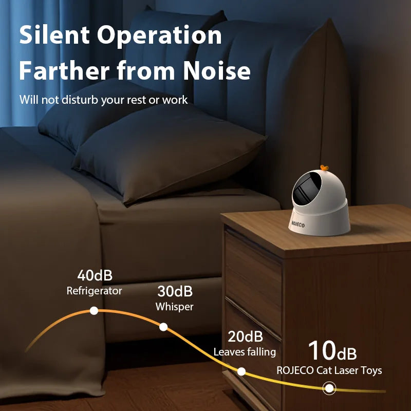 ROJECO Automatic Cat Laser Toy 360 Degree Interactive Electric Toy