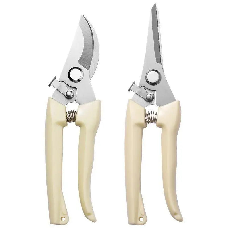 Stainless Steel Pruning Scissors Cutting Multifunctional Flower Tree Branch Bypass Garden Pruner Hand Shear Clipper Tool