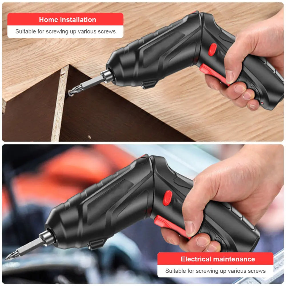 VKTECH 3.6V Cordless Electric Screwdriver Power Tool Set