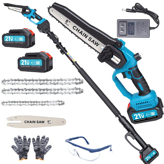 Two In One Cordless Pole Saw And Mini Chainsaw With Extension Pole