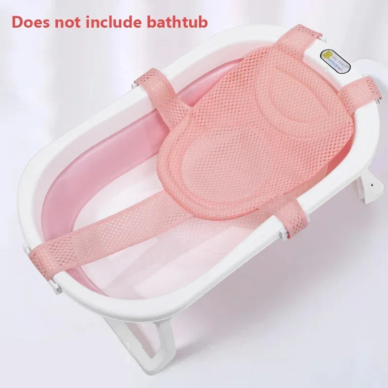 Baby Bath Net Mat Adjustable Bathtub Pillow Seat Cushion