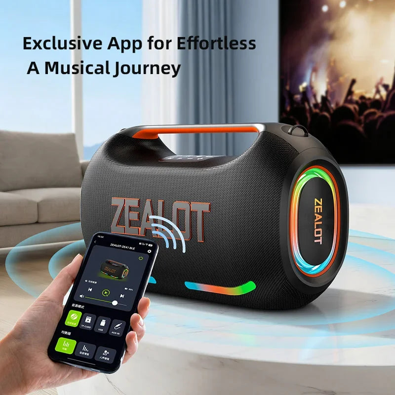 Zealot 300W Portable Bluetooth Speaker Wireless Waterproof TWS
