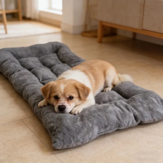 Plush Super Soft Dog Bed Sofa Fleece Crate Mat Pad