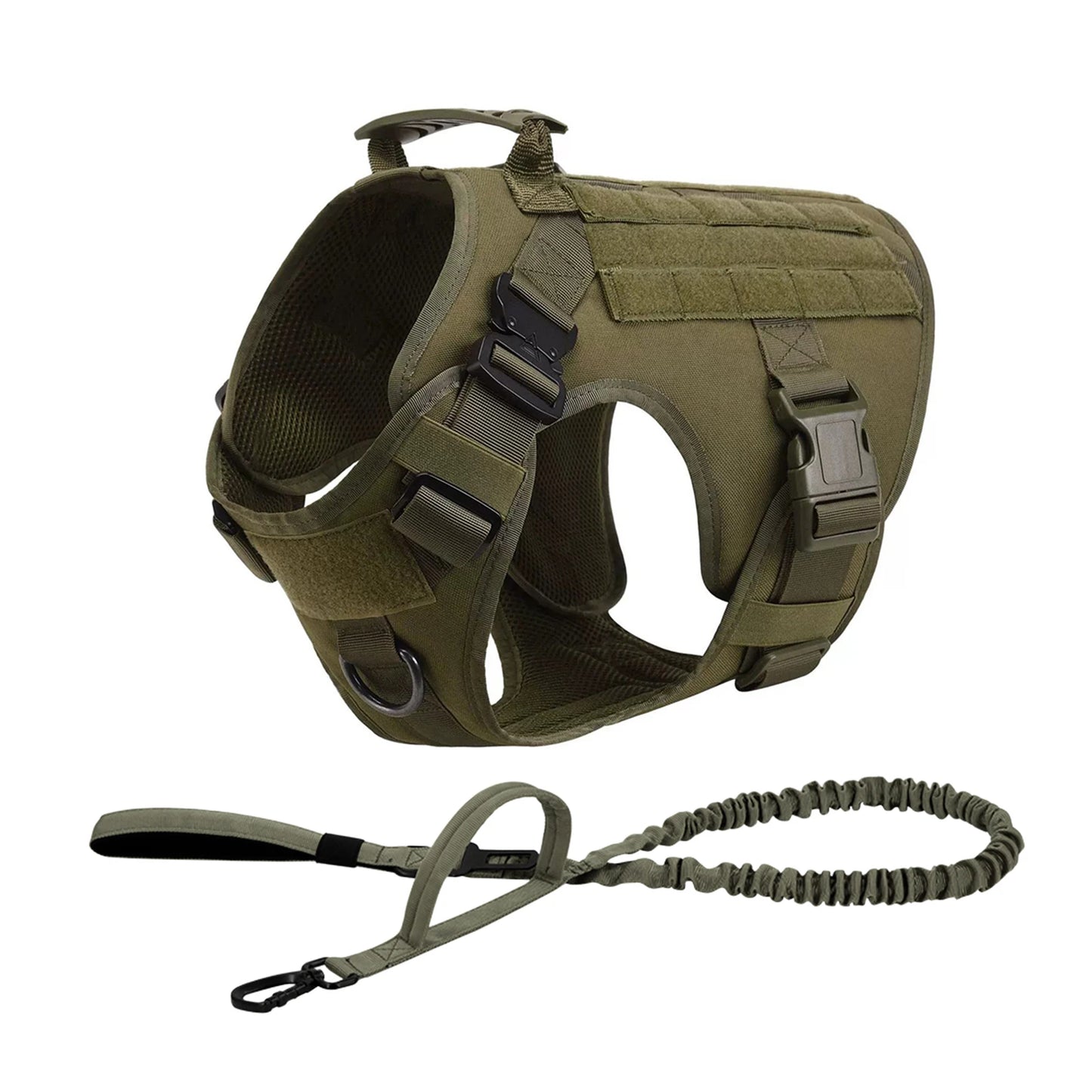 PETRAVELCN Tactical Dog Harness Molle Vest for Dogs