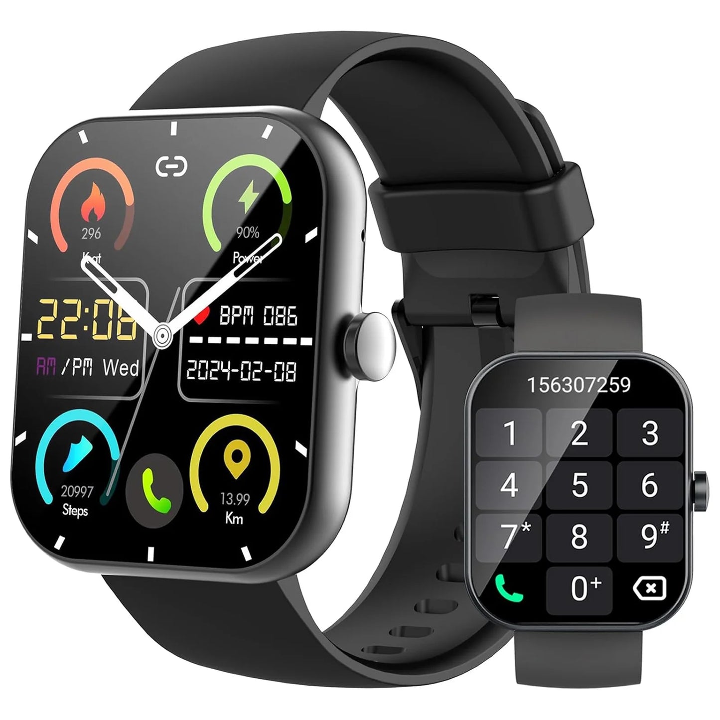 Nerunsa Smart Watch Fitness Tracker With Sleep Monitor IP68 Waterproof