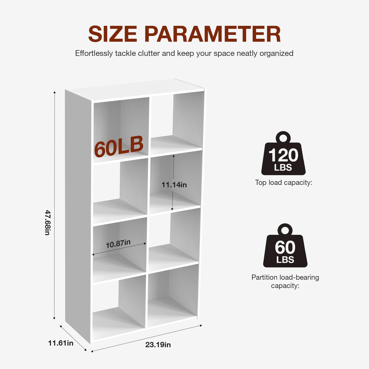 JHK 9 Cube Storage Organizer Bookcase for Living Room