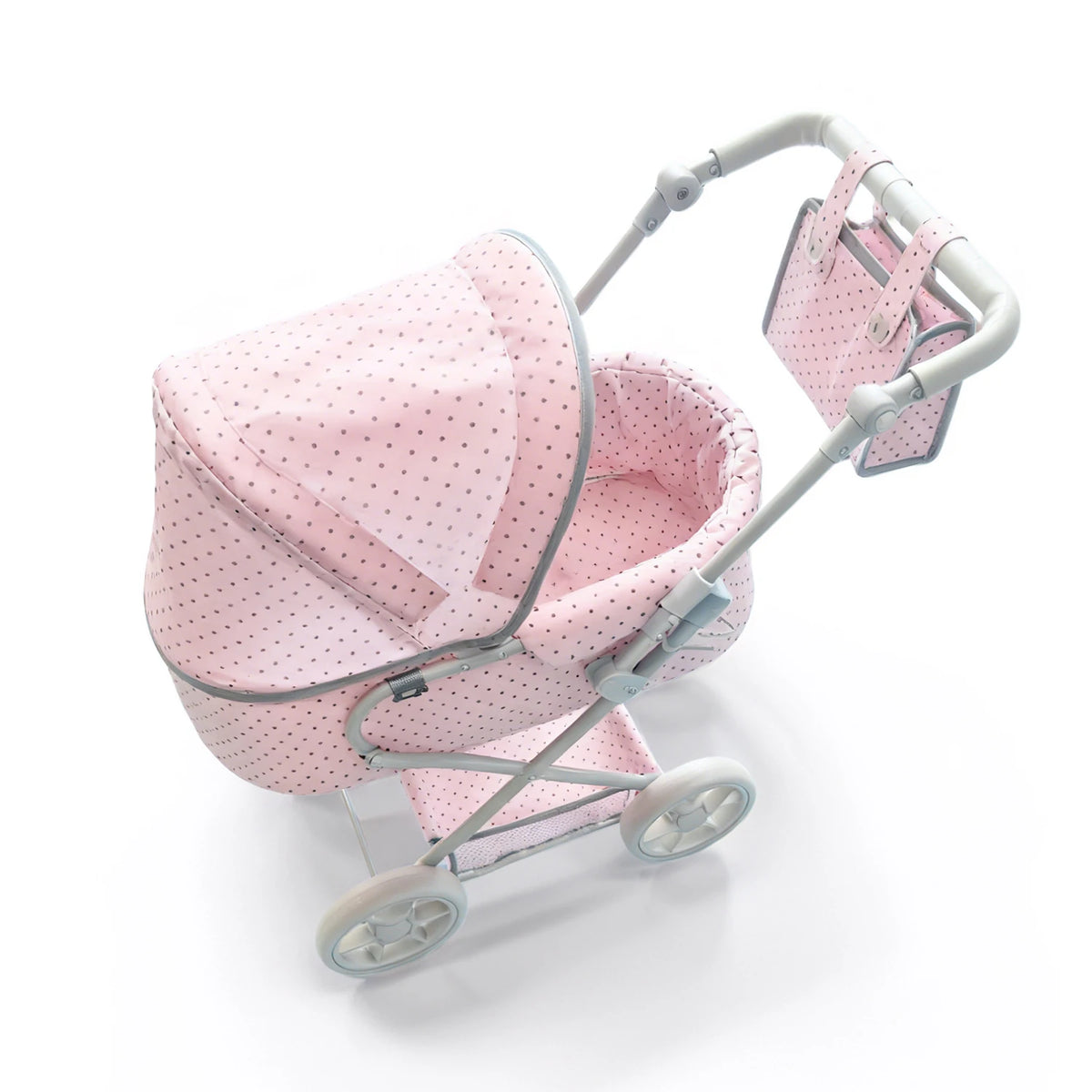 NPK Newborn Doll Stroller Pram for Doll Size 14 to 24inch big size with Removable Cradle Basket Suitable Gifts For Girls