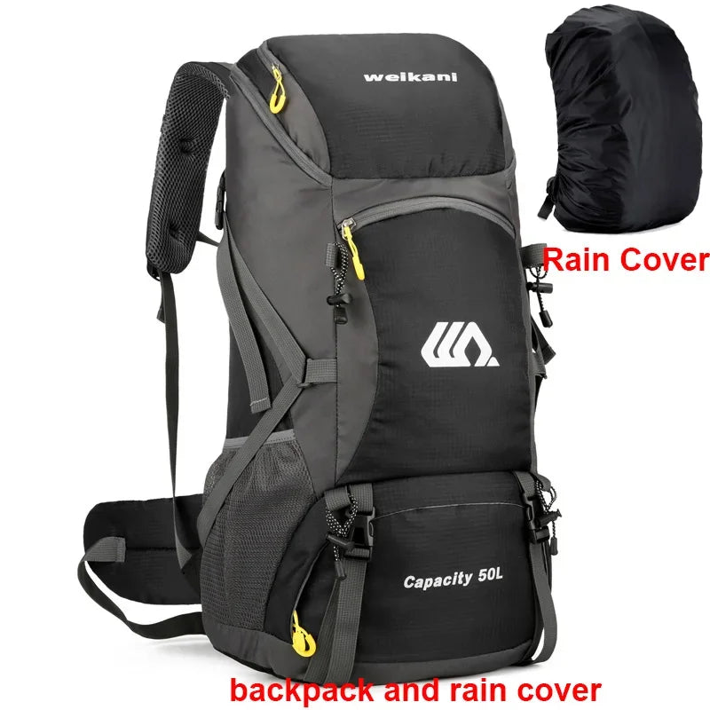 Scione Waterproof Travel Backpack For Hiking And Camping Outdoors