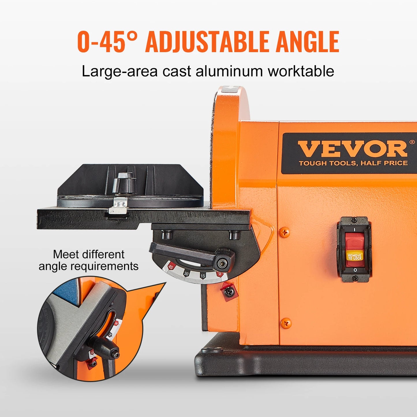 SucceBuy Belt Disc Sander Combo With High Power Induction Motors