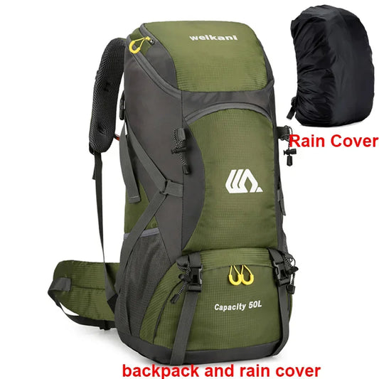 Scione Waterproof Travel Backpack For Hiking And Camping Outdoors