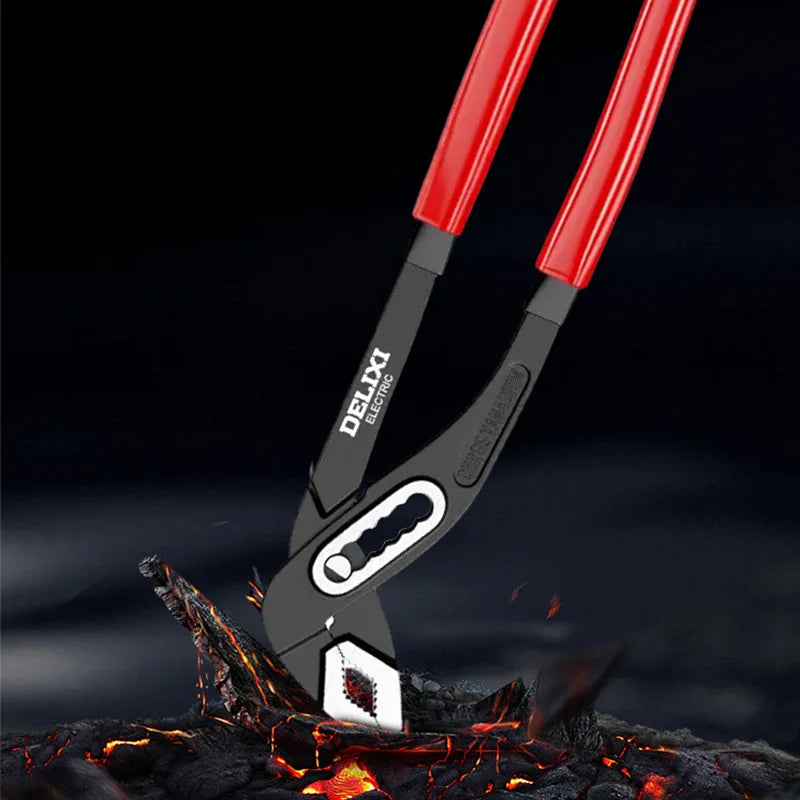 Delixi Electric Water Pump Pliers Set 3 Piece Quick Release Adjustable