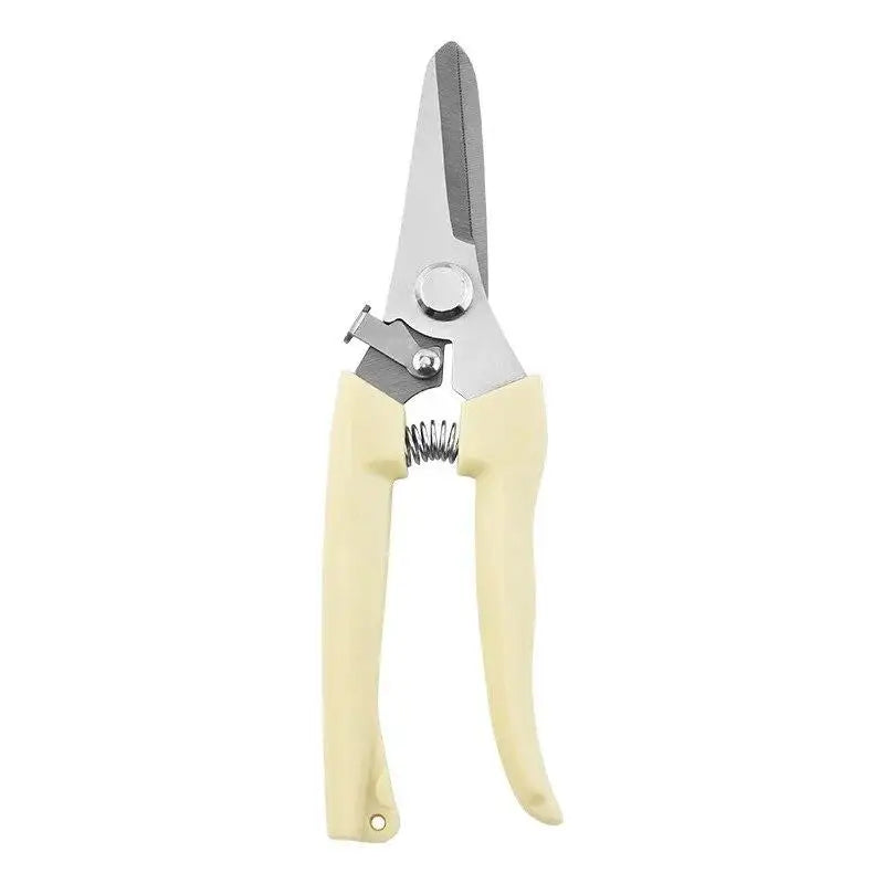 Stainless Steel Pruning Scissors Cutting Multifunctional Flower Tree Branch Bypass Garden Pruner Hand Shear Clipper Tool