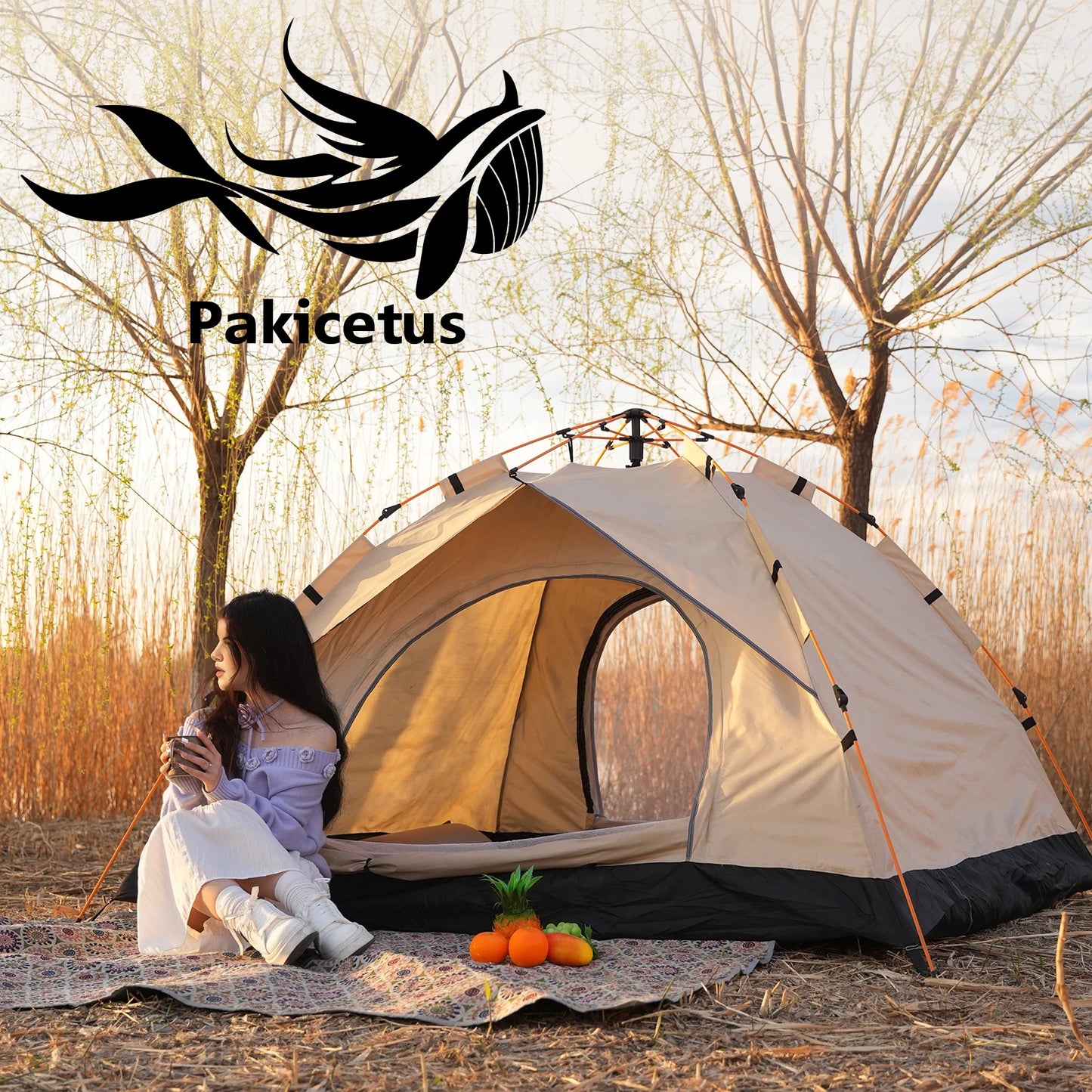 Pakicetus Windproof Family Camping Tent Easy Setup Lightweight