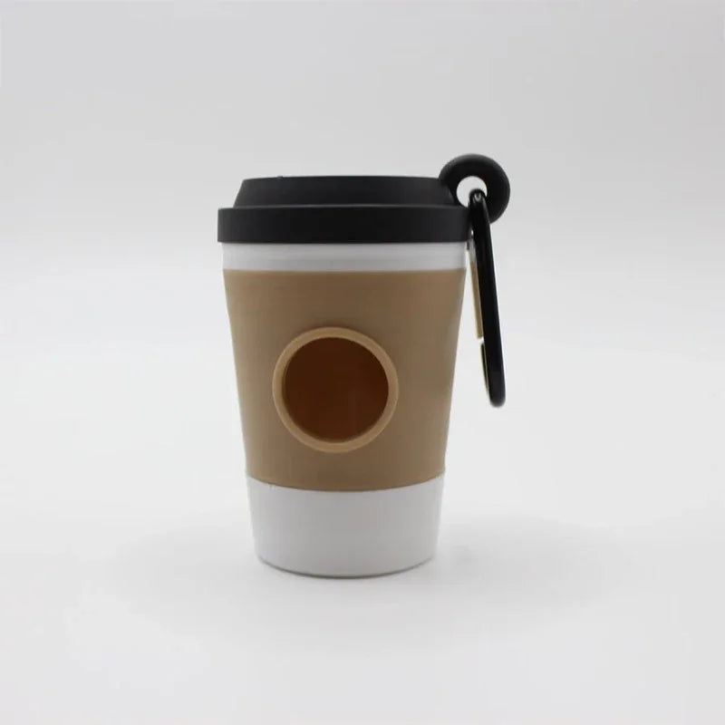 Portable Dog Poop Trash Can Dispenser With Coffee Cup Design