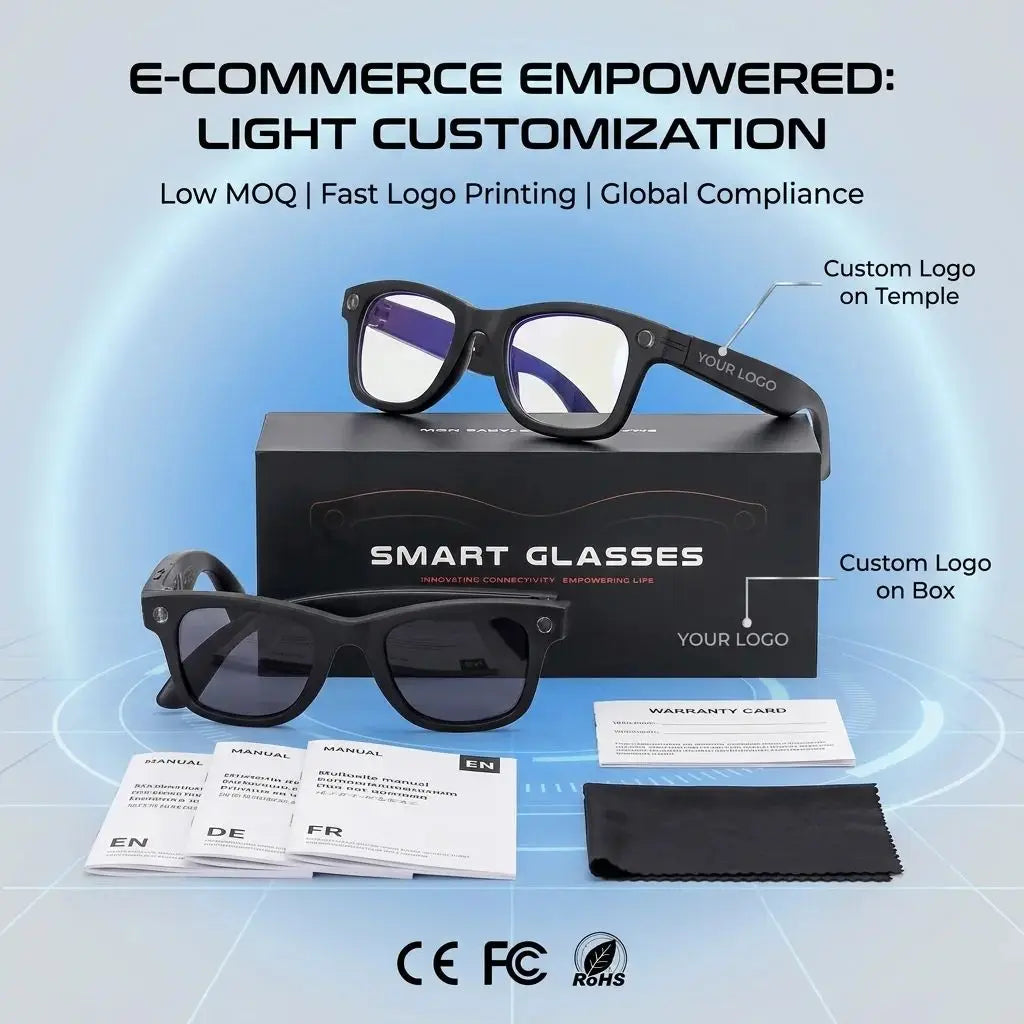 GS4 MAX Smart Glasses 8MP Camera AI Translator Music Player