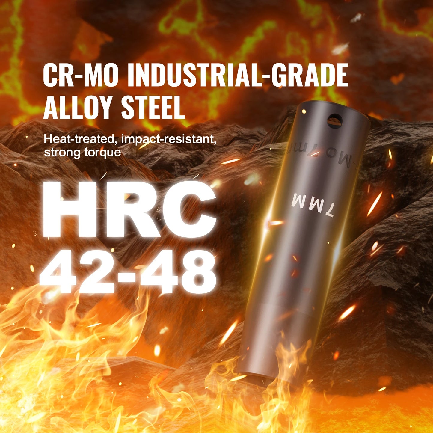 SucceBuy 9 Piece Impact Socket Set CrMo Alloy Steel