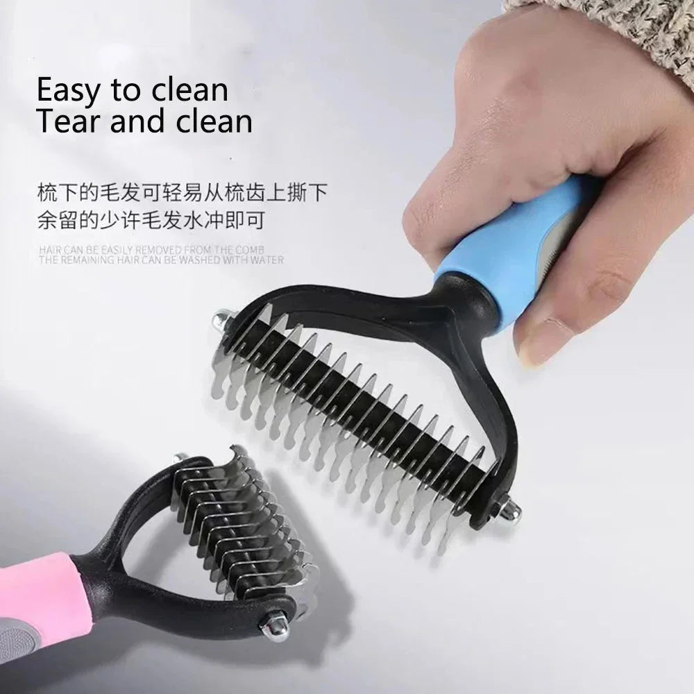Pet Deshedding Brush for Dogs and Cats Grooming Premium