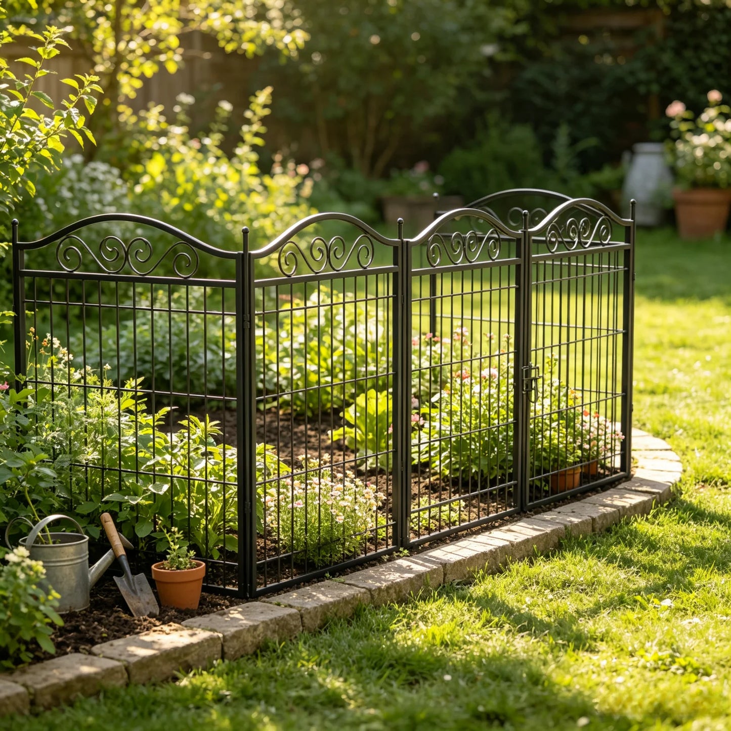 BINGOPAW Heavy Duty Dog Playpen Foldable 8 Panels With Gate