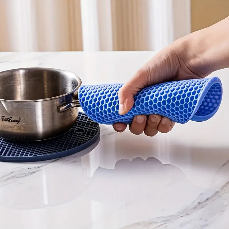 Silicone Trivet Pot Mats 3 Pack Heat Resistant Coasters