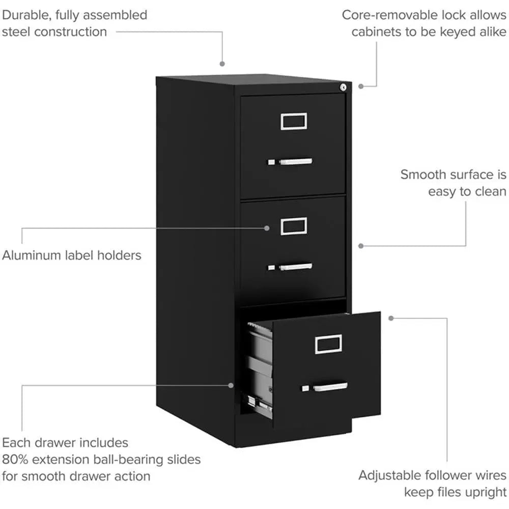 Durable Letter Metal Filing Cabinet Lockable For Office Storage