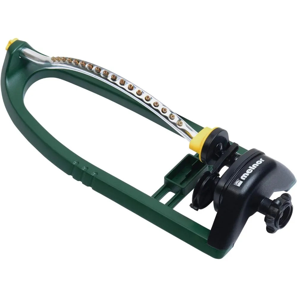 Oscillating Sprinkler with Brass Nozzles & QuickConnect Adapter, 3400 sq. ft