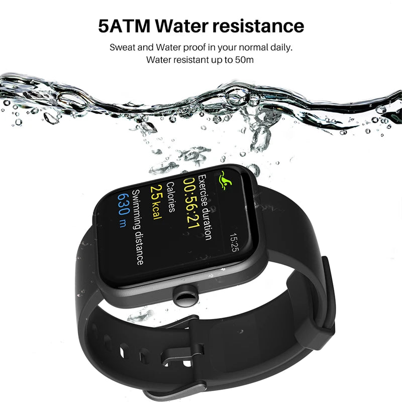 TOZO S2 Smartwatch Waterproof 5ATM Alexa Built In Fitness Tracker
