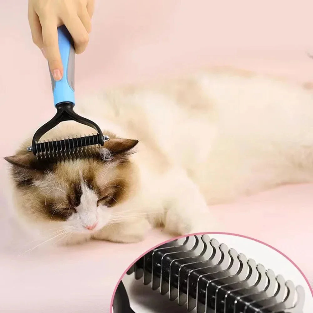 Pet Deshedding Brush for Dogs and Cats Grooming Premium