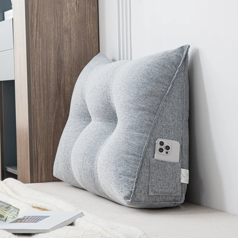 Wedge Pillow Back Support for Dorm Room Reading Bed